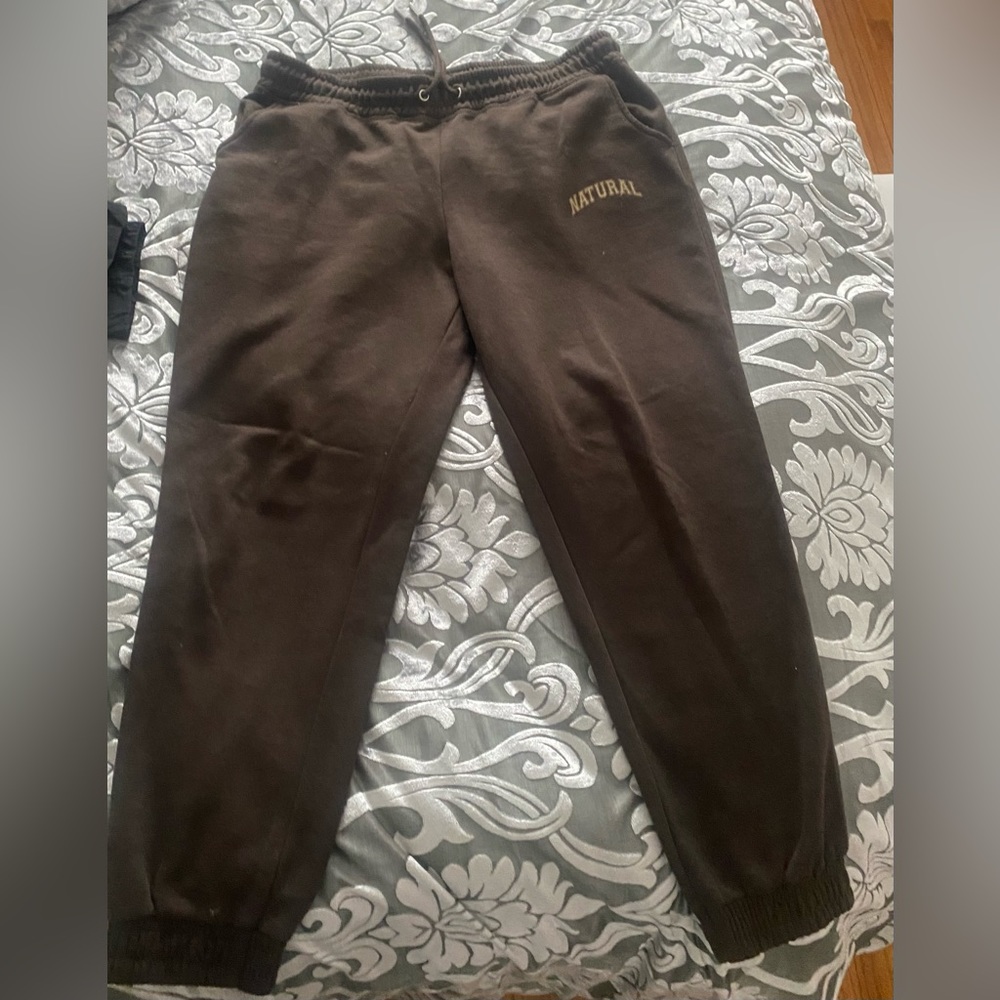 Brown sweatpants